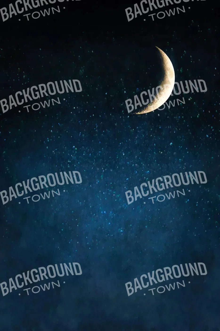Azure Sky Moon For Lvl Up Backdrop System 5X76 Up ( 60 X 90 Inch )