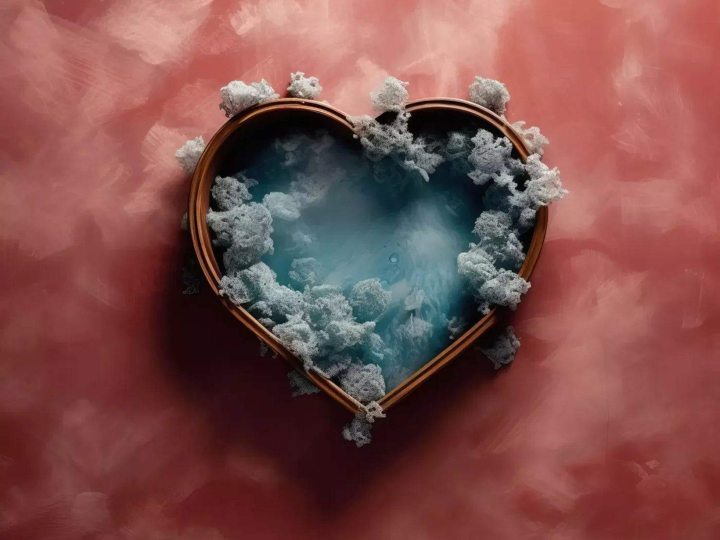 Baby Blue Heart Basket V 8’X6’ Fleece (96 X 72 Inch) Backdrop