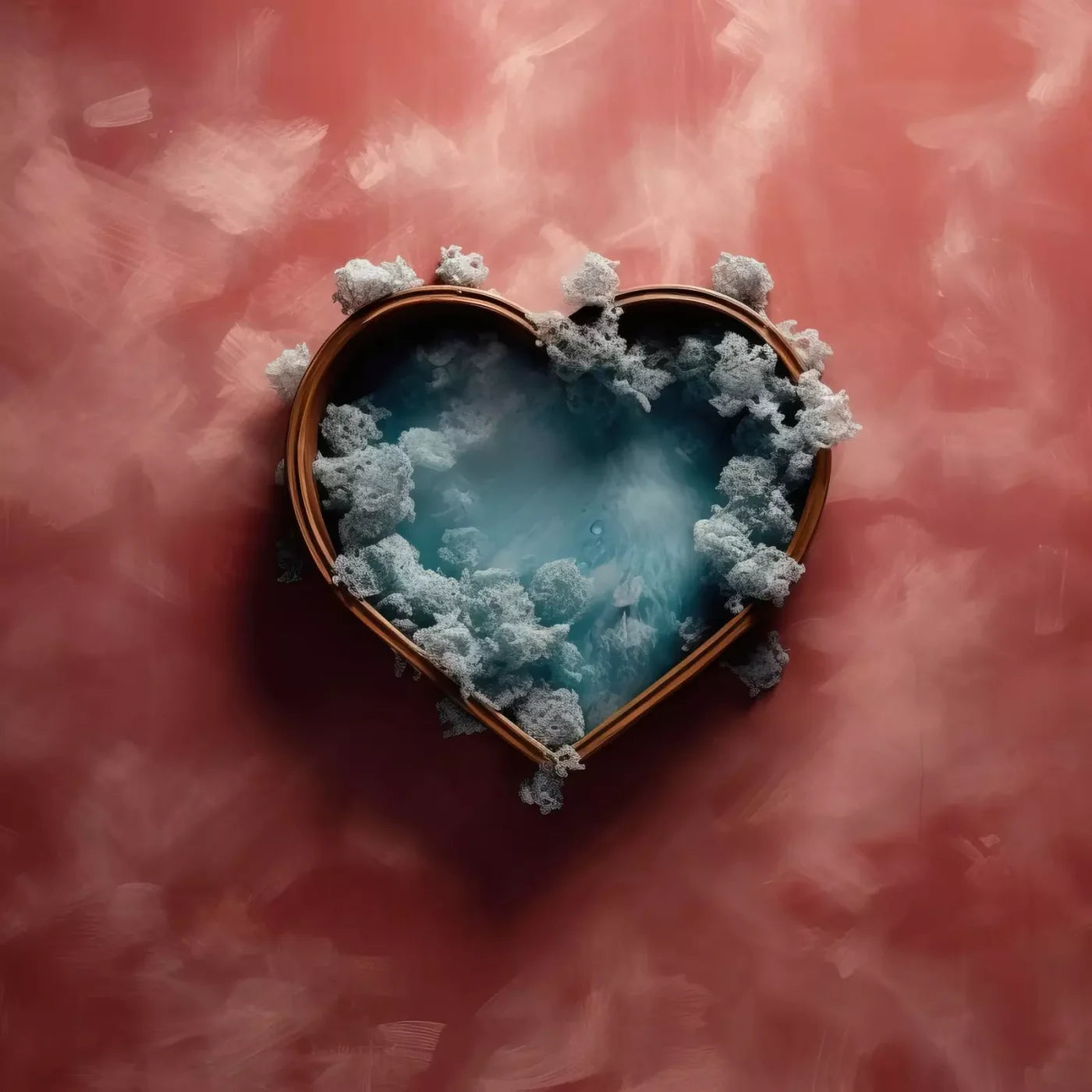 Baby Blue Heart Basket V 8’X8’ Fleece (96 X Inch) Backdrop