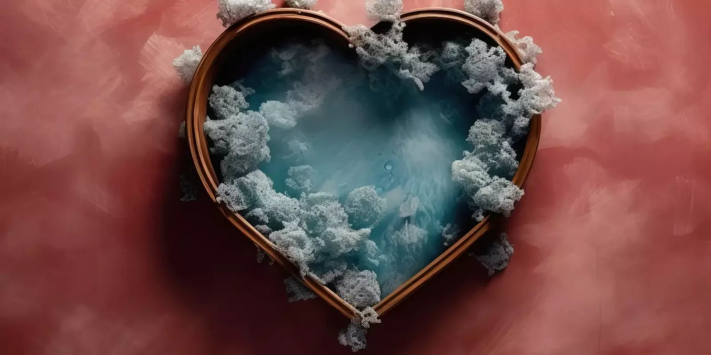 Baby Blue Heart Basket V 16’X8’ Ultracloth (192 X 96 Inch) Backdrop