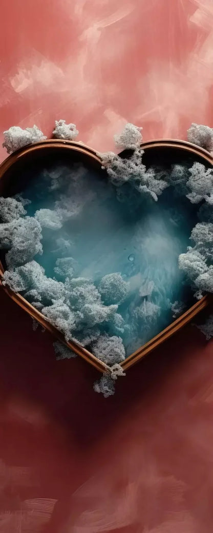Baby Blue Heart Basket V 8’X20’ Ultracloth (96 X 240 Inch) Backdrop