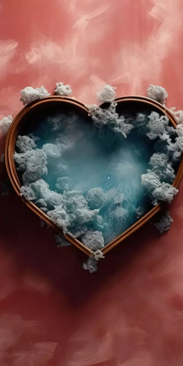 Baby Blue Heart Basket V 8’X16’ Ultracloth (96 X 192 Inch) Backdrop