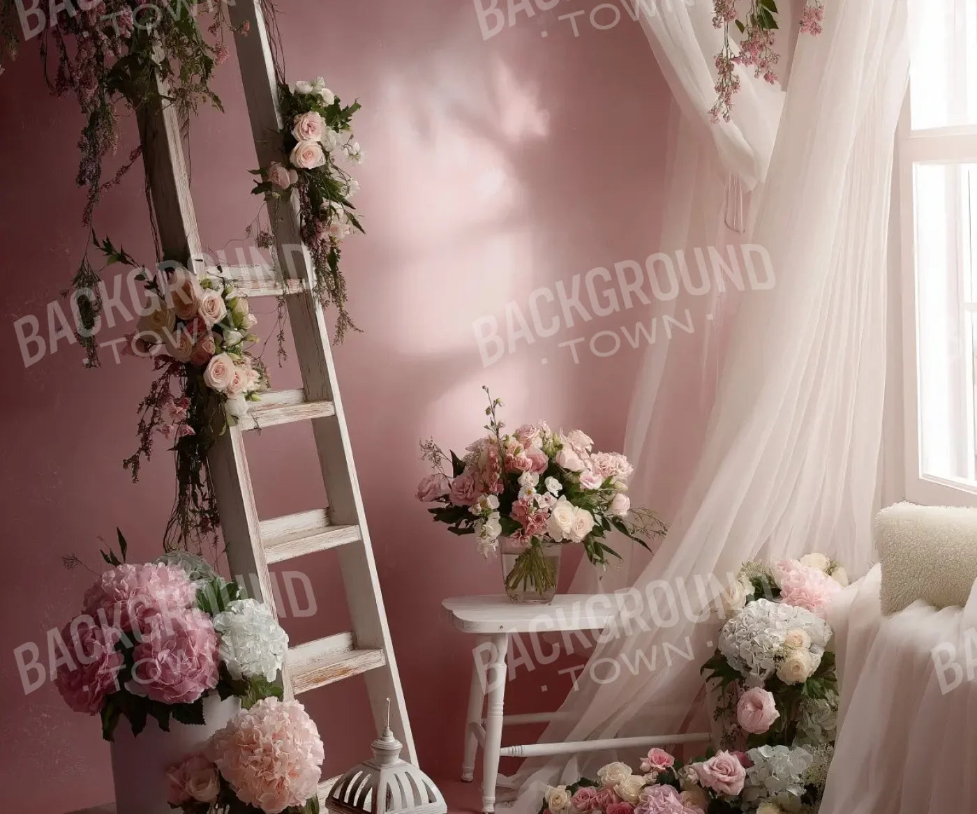 Baby Pink Room 12’x10’ UltraCloth (144 x 120 inch) Backdrop