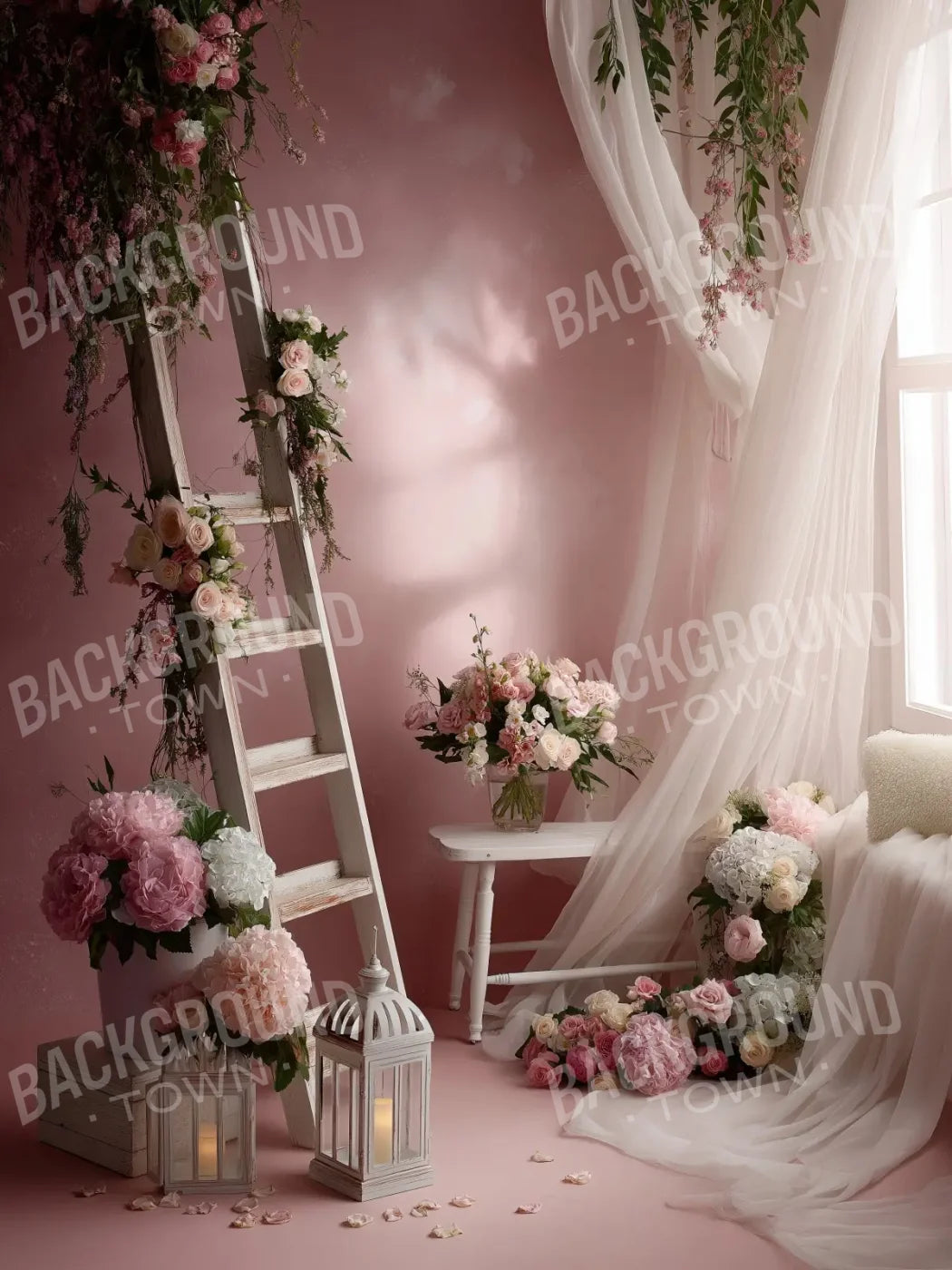 Baby Pink Room 6’x8’ Fleece (72 x 96 inch) Backdrop