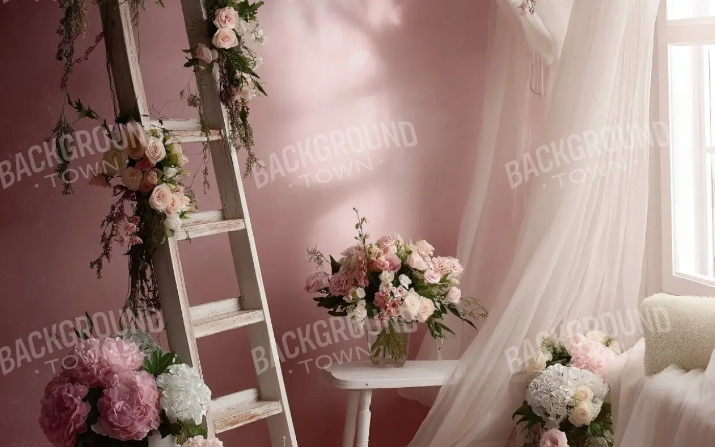Baby Pink Room 8’x5’ UltraCloth (96 x 60 inch) Backdrop