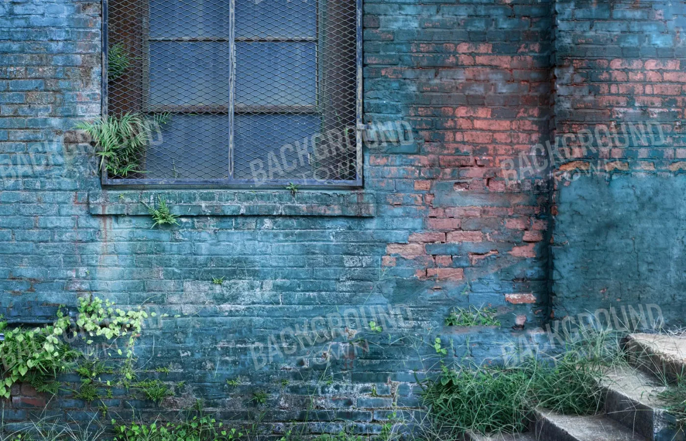 Back Alley Blue 12X8 Ultracloth ( 144 X 96 Inch ) Backdrop