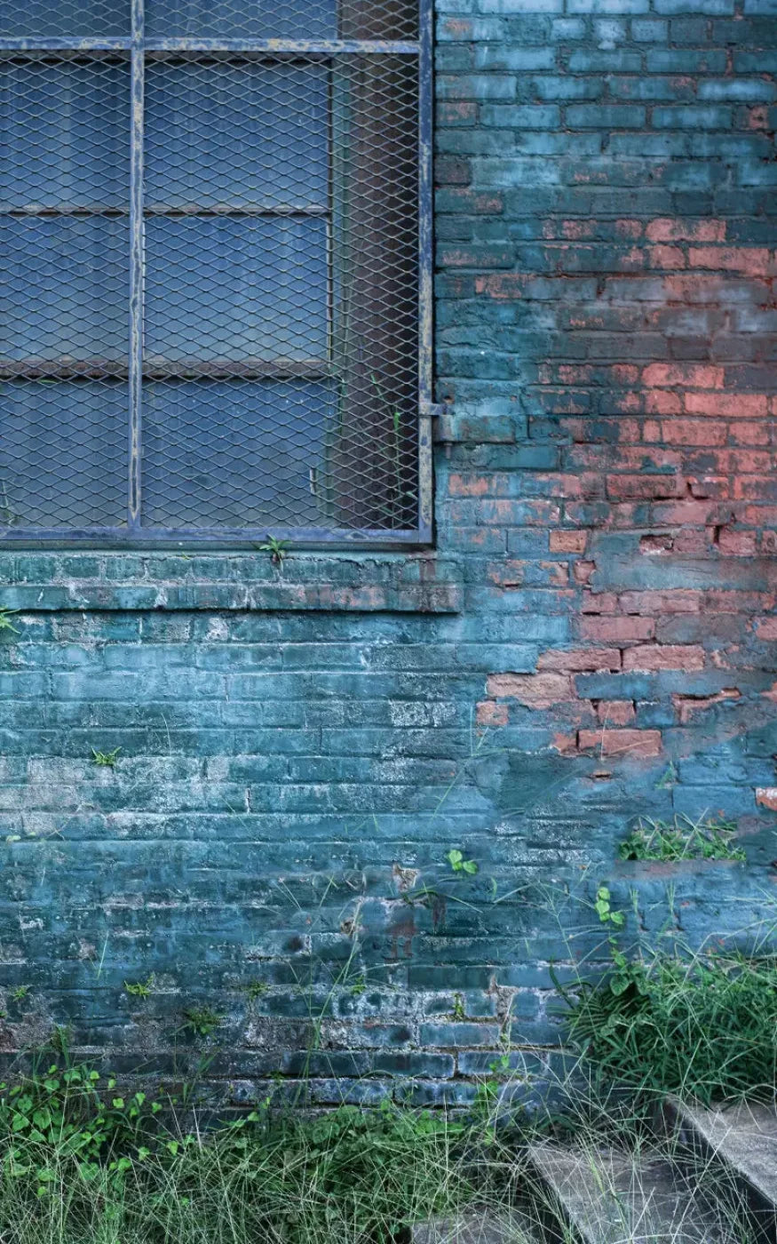 Back Alley Blue 9X14 Ultracloth ( 108 X 168 Inch ) Backdrop
