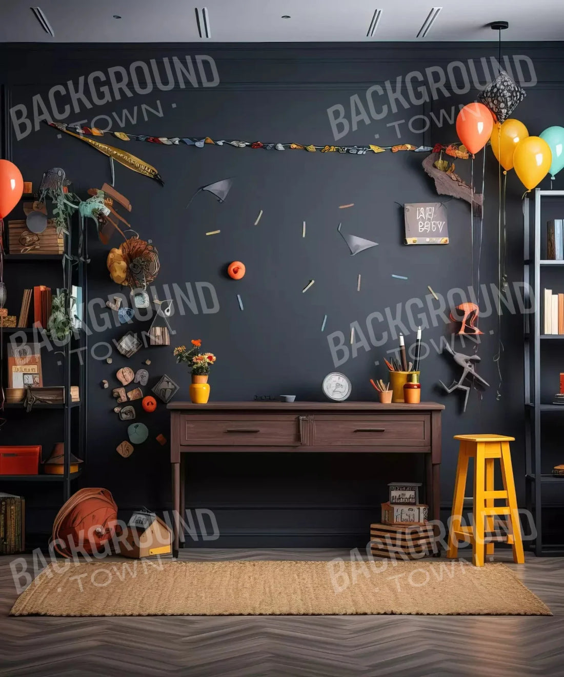 Gray Set Designs Backdrop for Photography