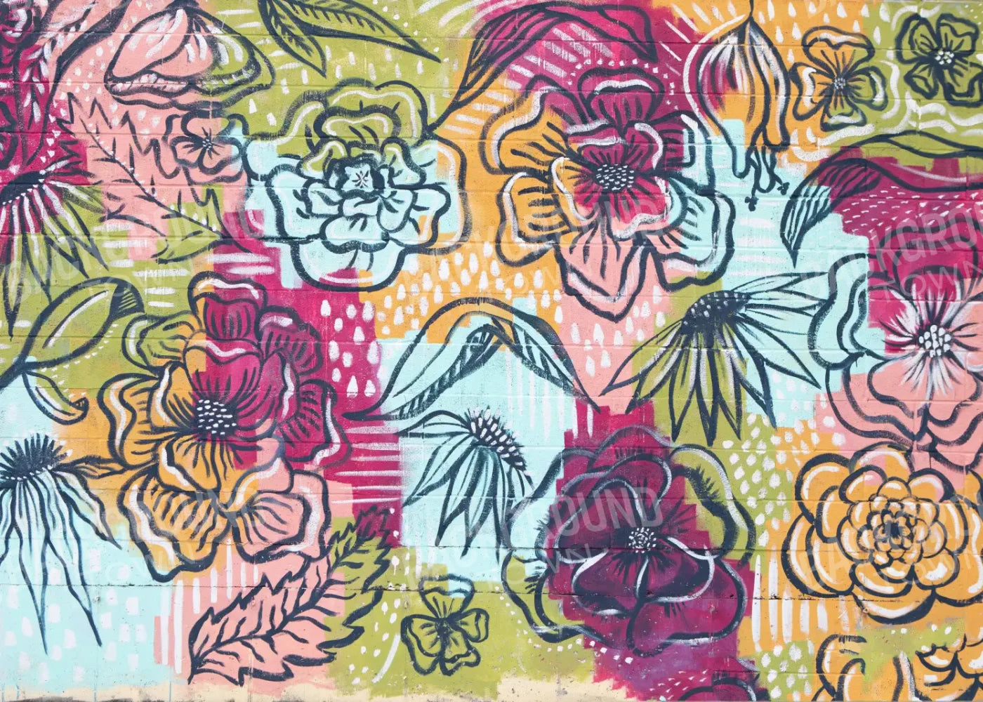 Back Wall Mural 7’x5’ UltraCloth (84 x 60 inch) Backdrop