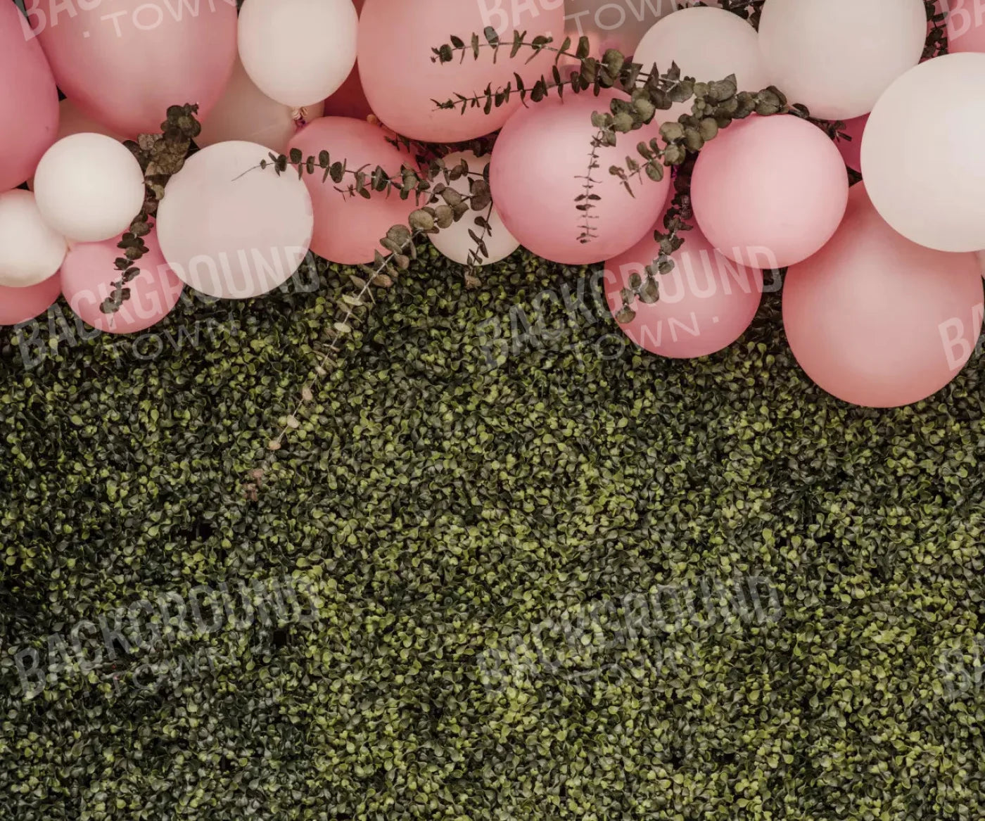 Balloon Party Pink 5X42 Fleece ( 60 X 50 Inch ) Backdrop