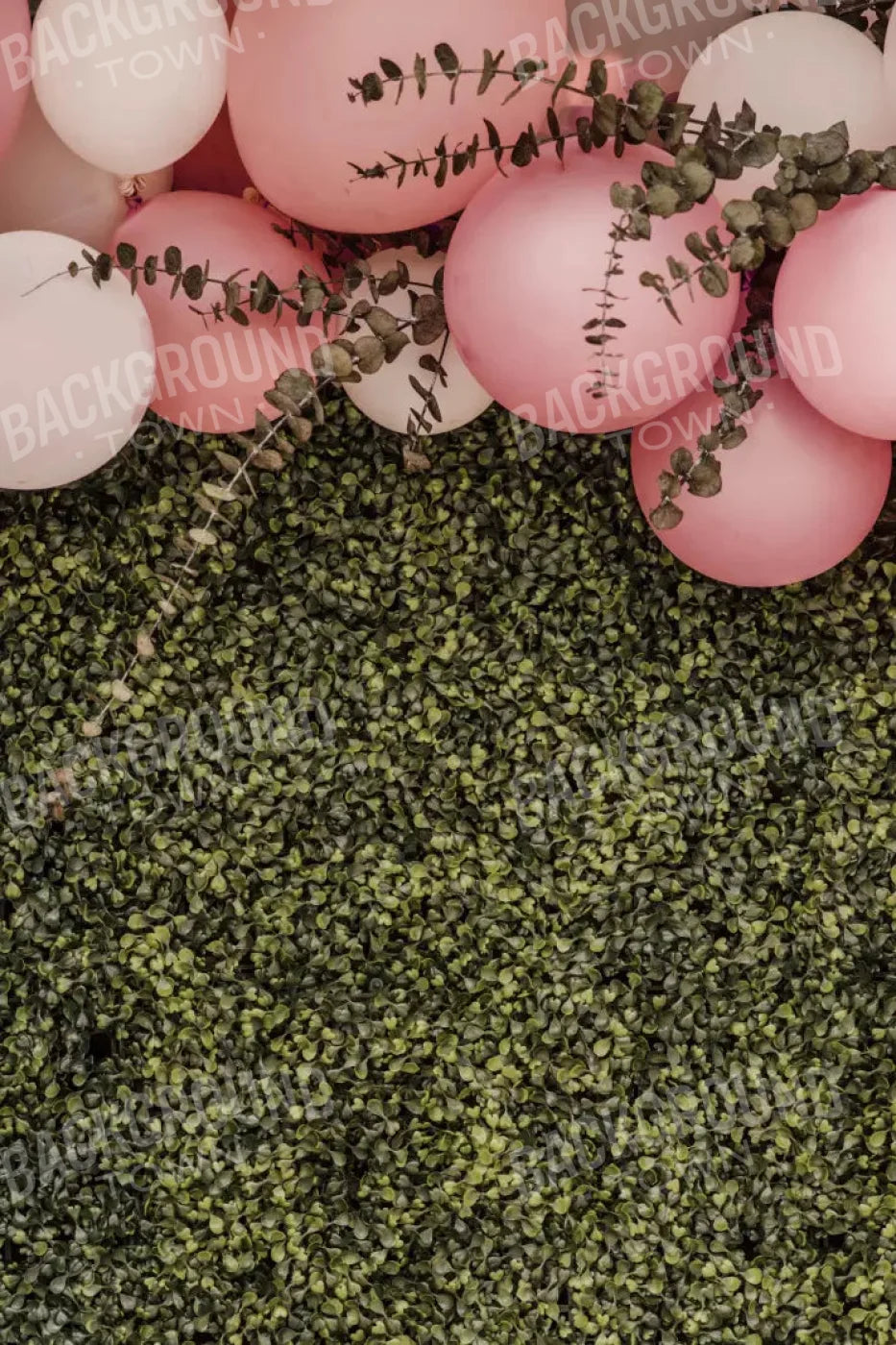 Balloon Party Pink 5X8 Ultracloth ( 60 X 96 Inch ) Backdrop