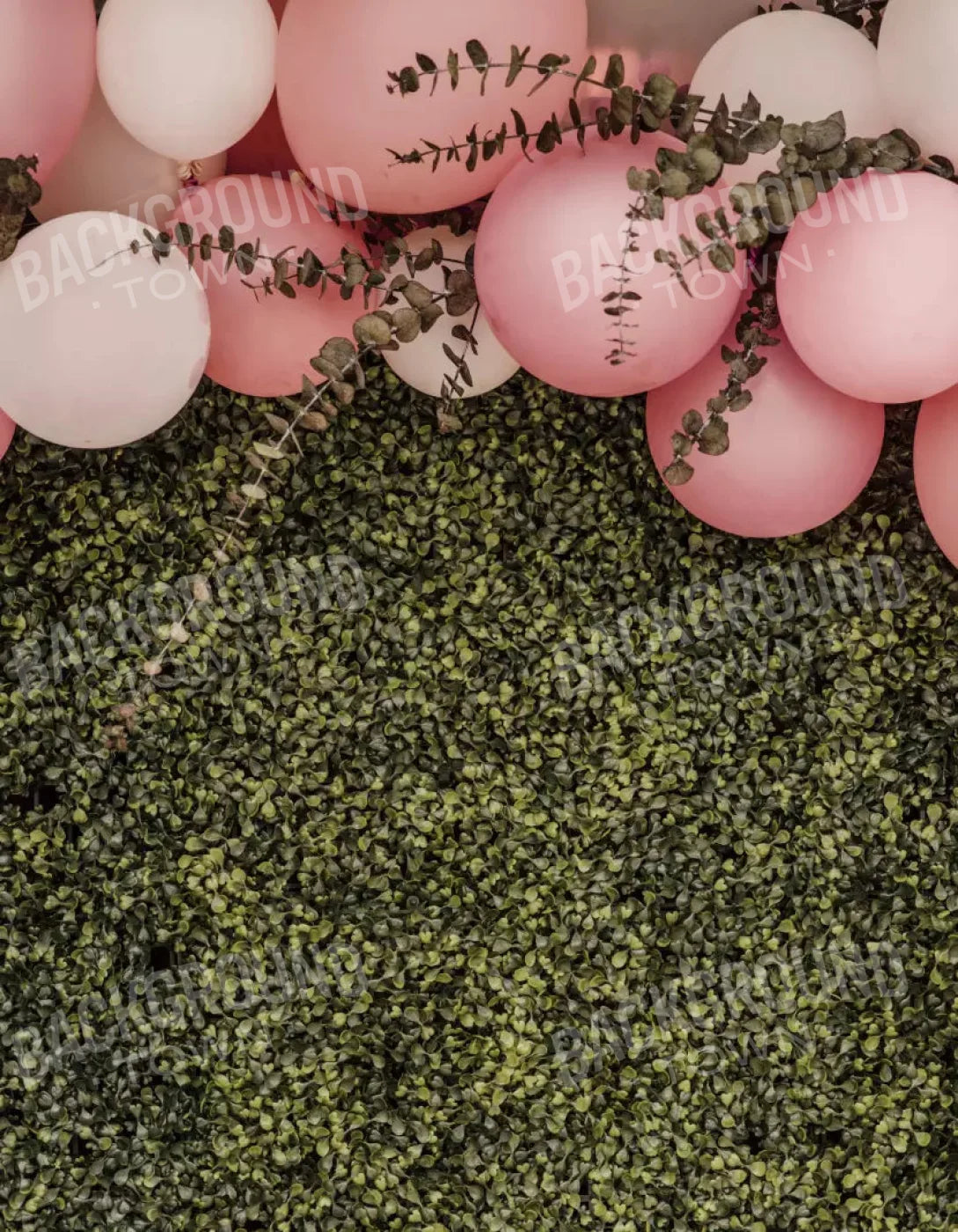 Balloon Party Pink 6X8 Fleece ( 72 X 96 Inch ) Backdrop