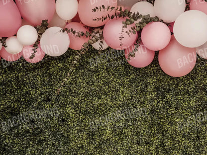 Balloon Party Pink 7X5 Ultracloth ( 84 X 60 Inch ) Backdrop