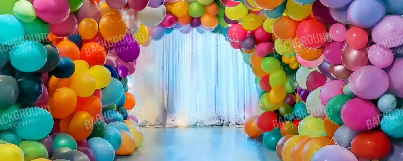 Balloon Tunnel 20’X8’ Ultracloth (240 X 96 Inch) Backdrop