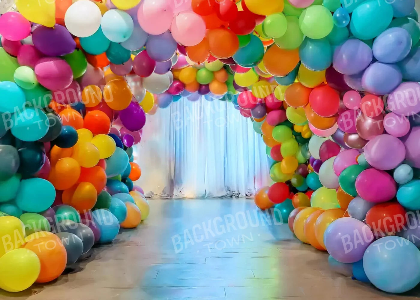 Balloon Tunnel 7’X5’ Ultracloth (84 X 60 Inch) Backdrop