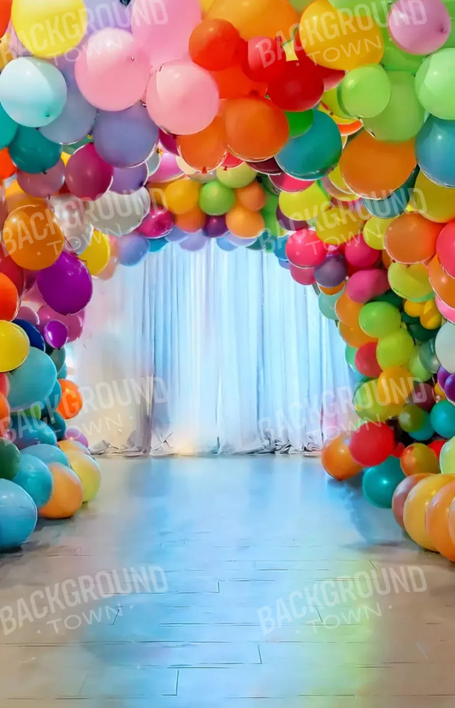 Balloon Tunnel 9’X14’ Ultracloth (108 X 168 Inch) Backdrop