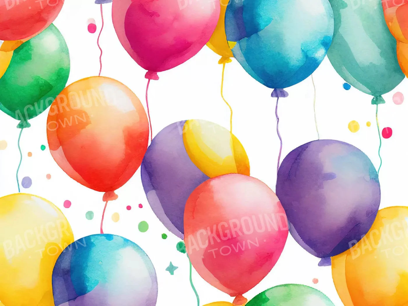 Balloon Wall 68X5 Fleece ( 80 X 60 Inch ) Backdrop