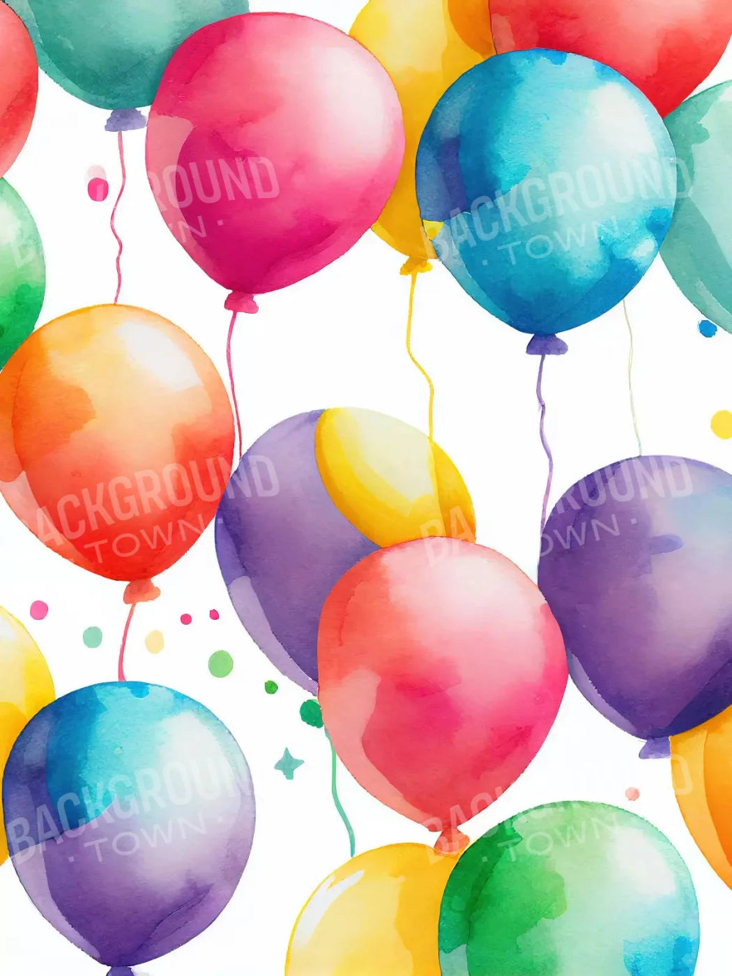 Balloon Wall 8X10 Fleece ( 96 X 120 Inch ) Backdrop