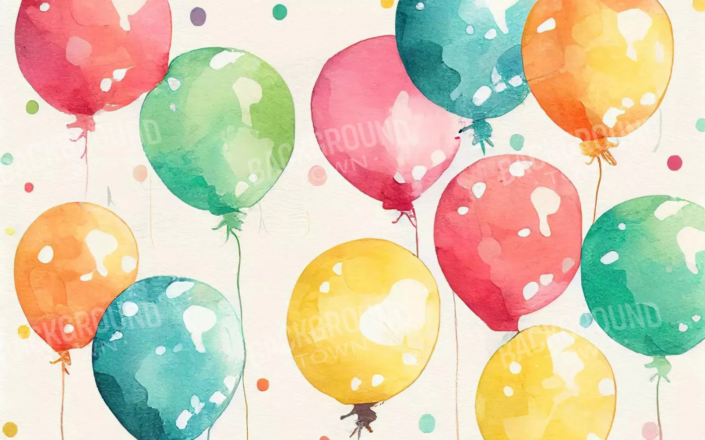 Balloon Wall Vintage 14X9 Ultracloth ( 168 X 108 Inch ) Backdrop