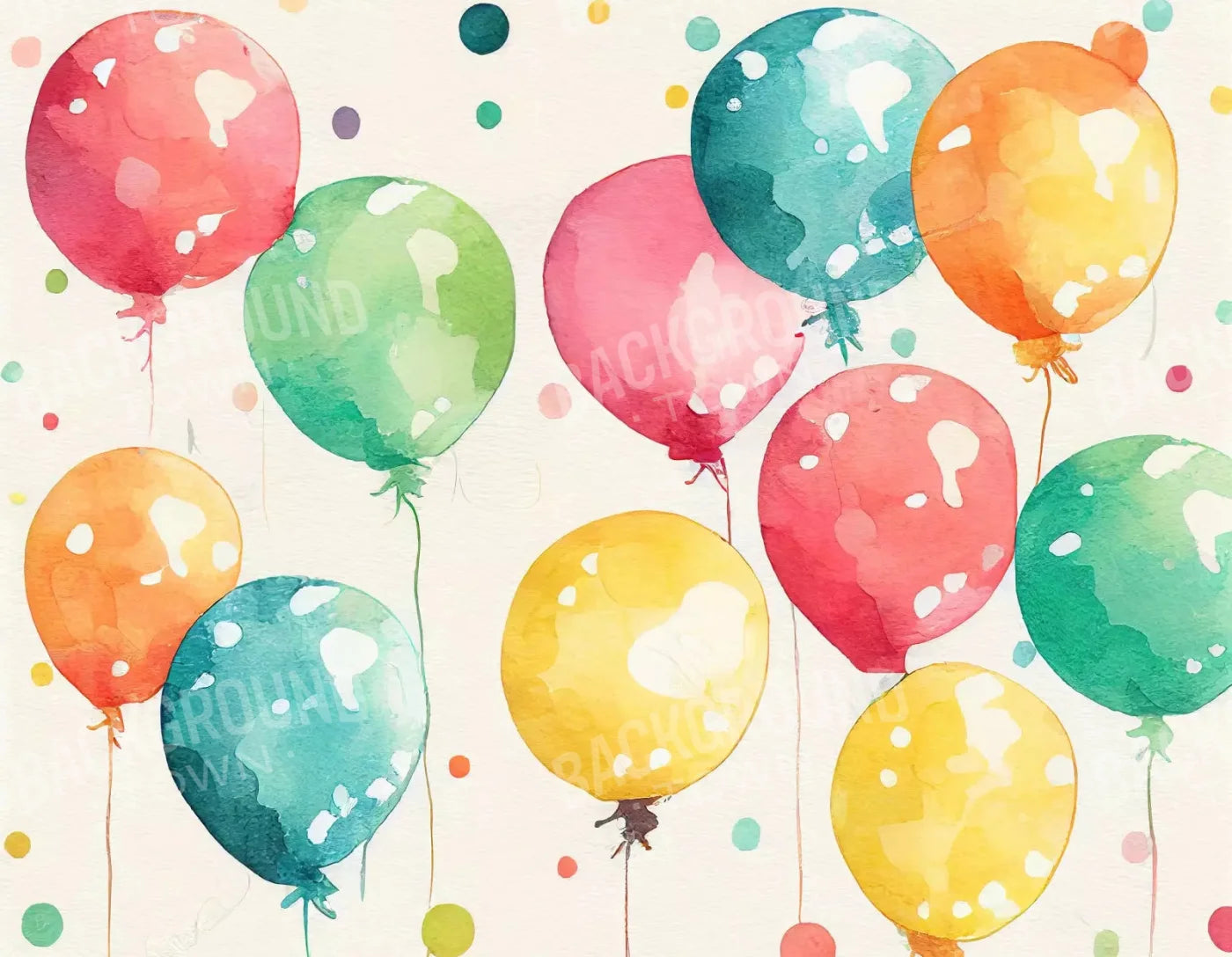 Balloon Wall Vintage 8X6 Fleece ( 96 X 72 Inch ) Backdrop