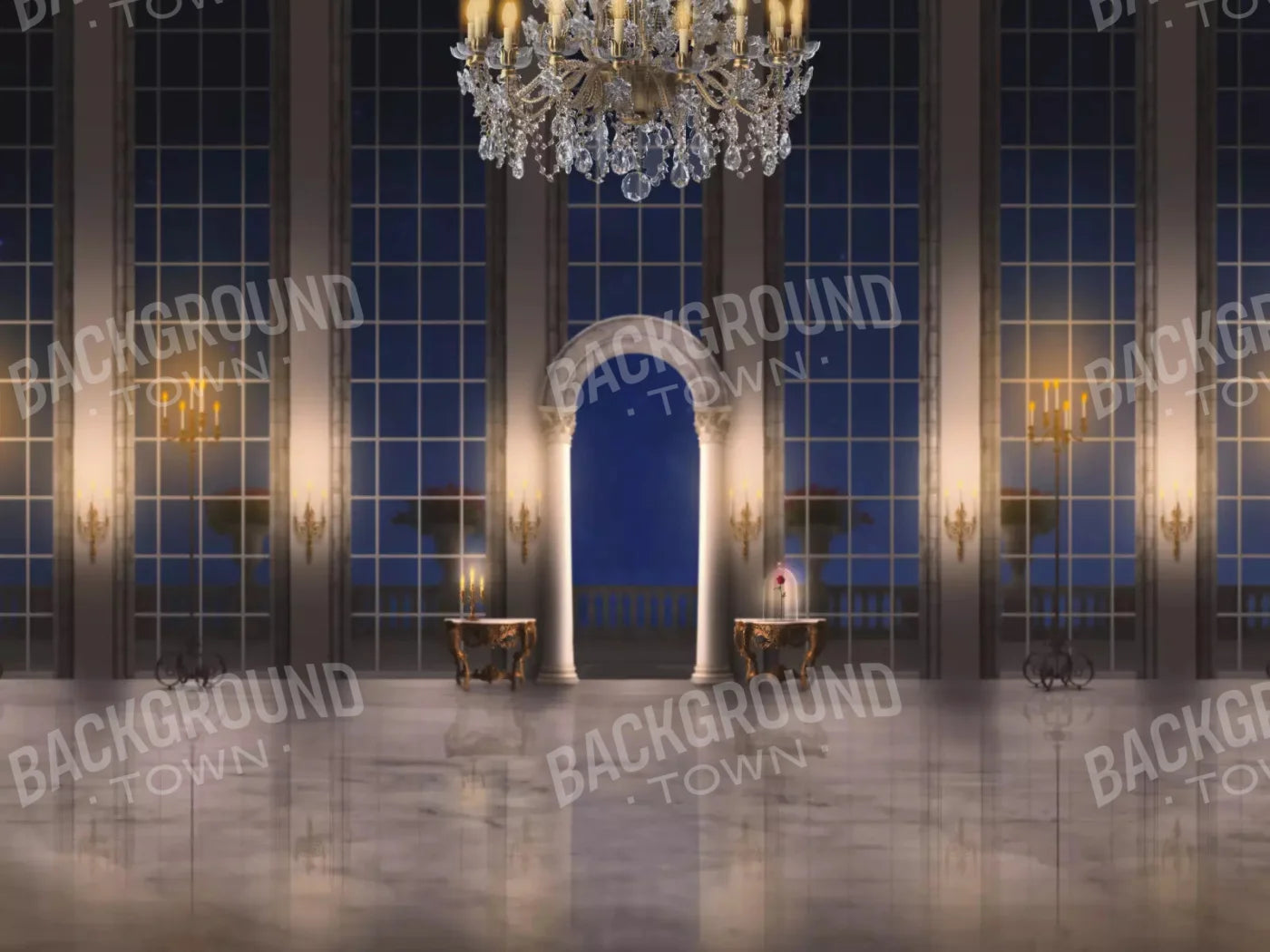 Ballroom 10X8 Fleece ( 120 X 96 Inch ) Backdrop