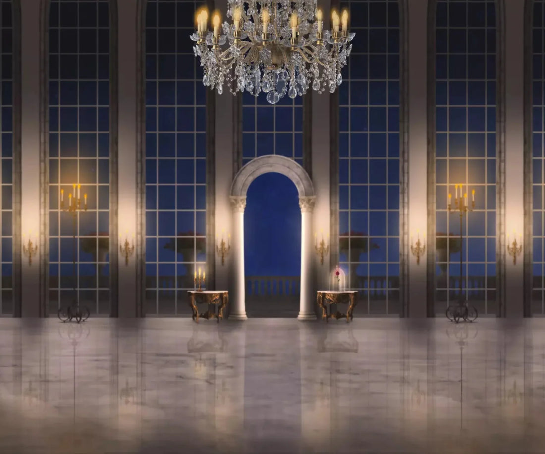 Elegant Arch Ballroom Backdrop for Photography