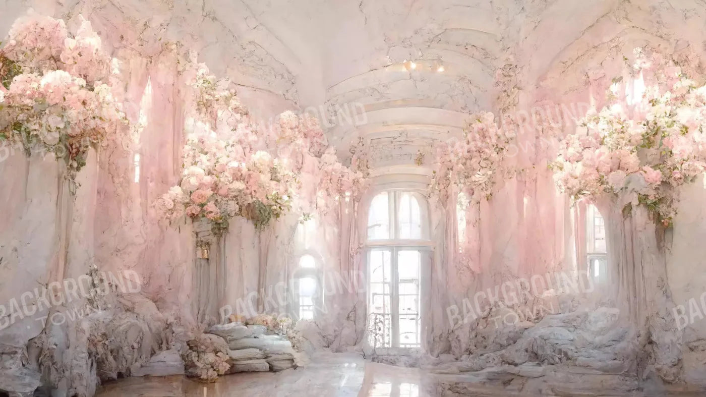 Ballroom In Pink 3 14X8 Ultracloth ( 168 X 96 Inch ) Backdrop