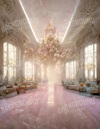 Ballroom In Pink 4 6X8 Fleece ( 72 X 96 Inch ) Backdrop