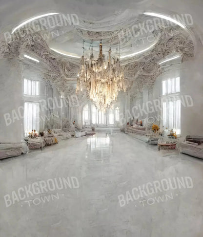 Ballroom In White 10X12 Ultracloth ( 120 X 144 Inch ) Backdrop
