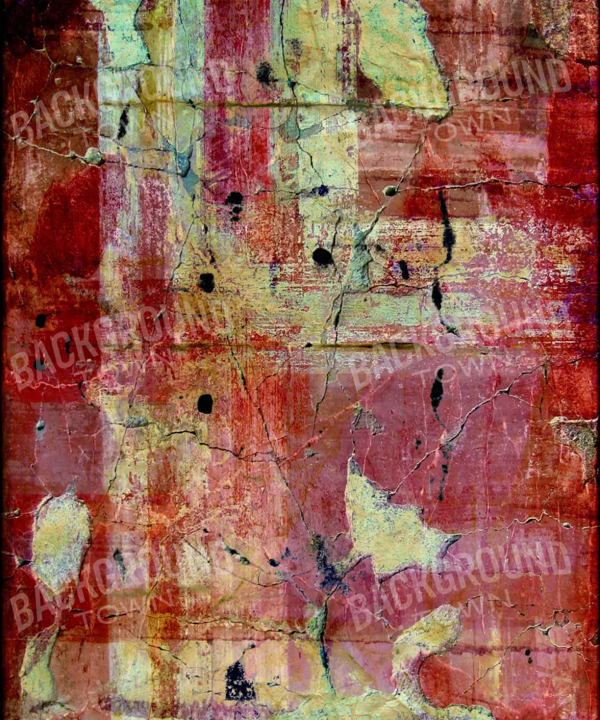 Red Urban Grunge Backdrop for Photography