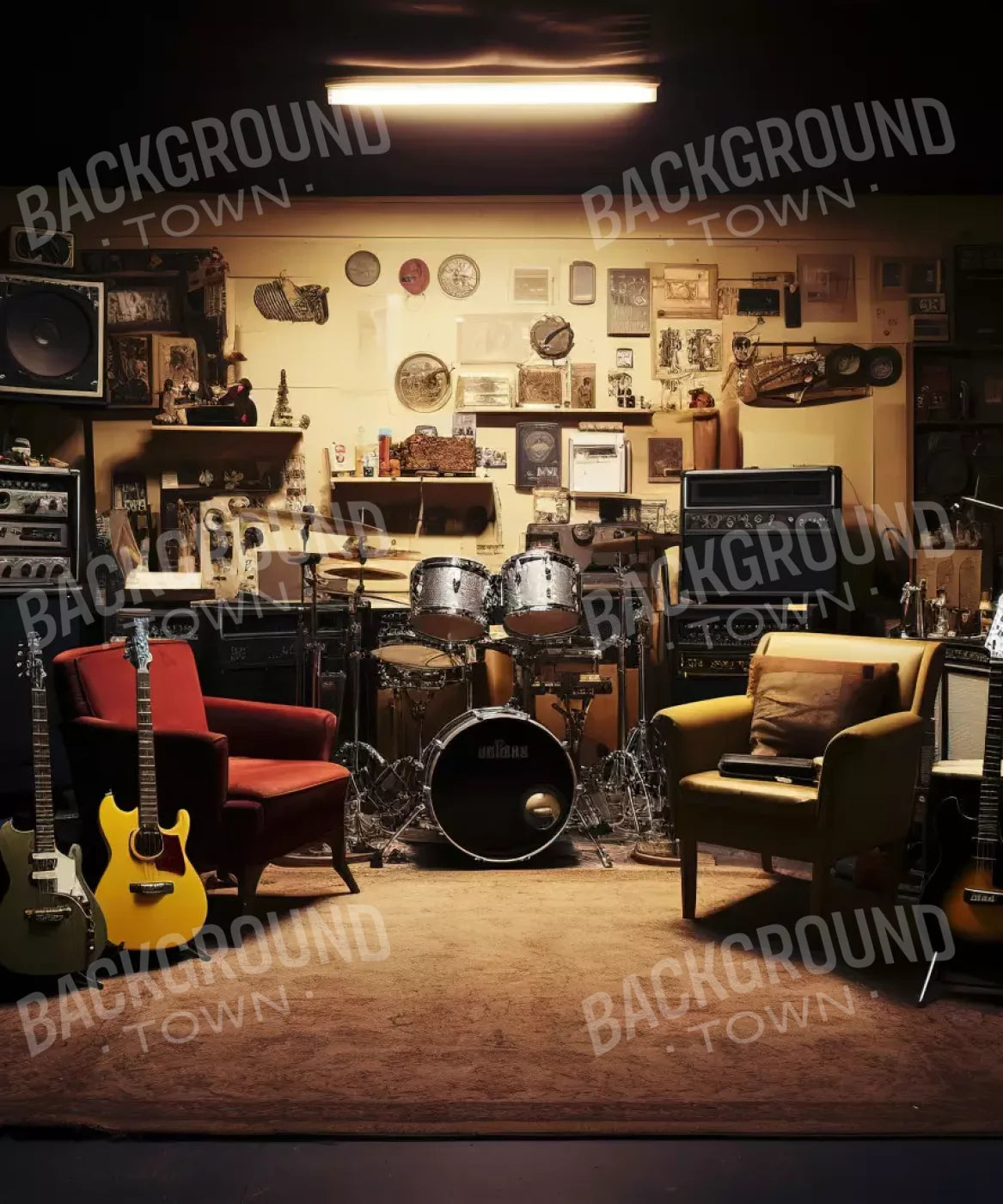 Band Room Ii 10’X12’ Ultracloth (120 X 144 Inch) Backdrop