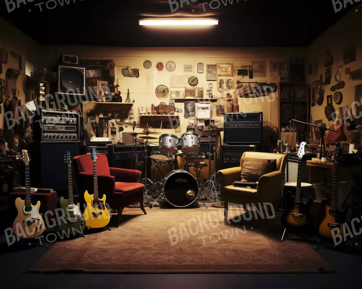 Band Room Ii 10’X8’ Fleece (120 X 96 Inch) Backdrop
