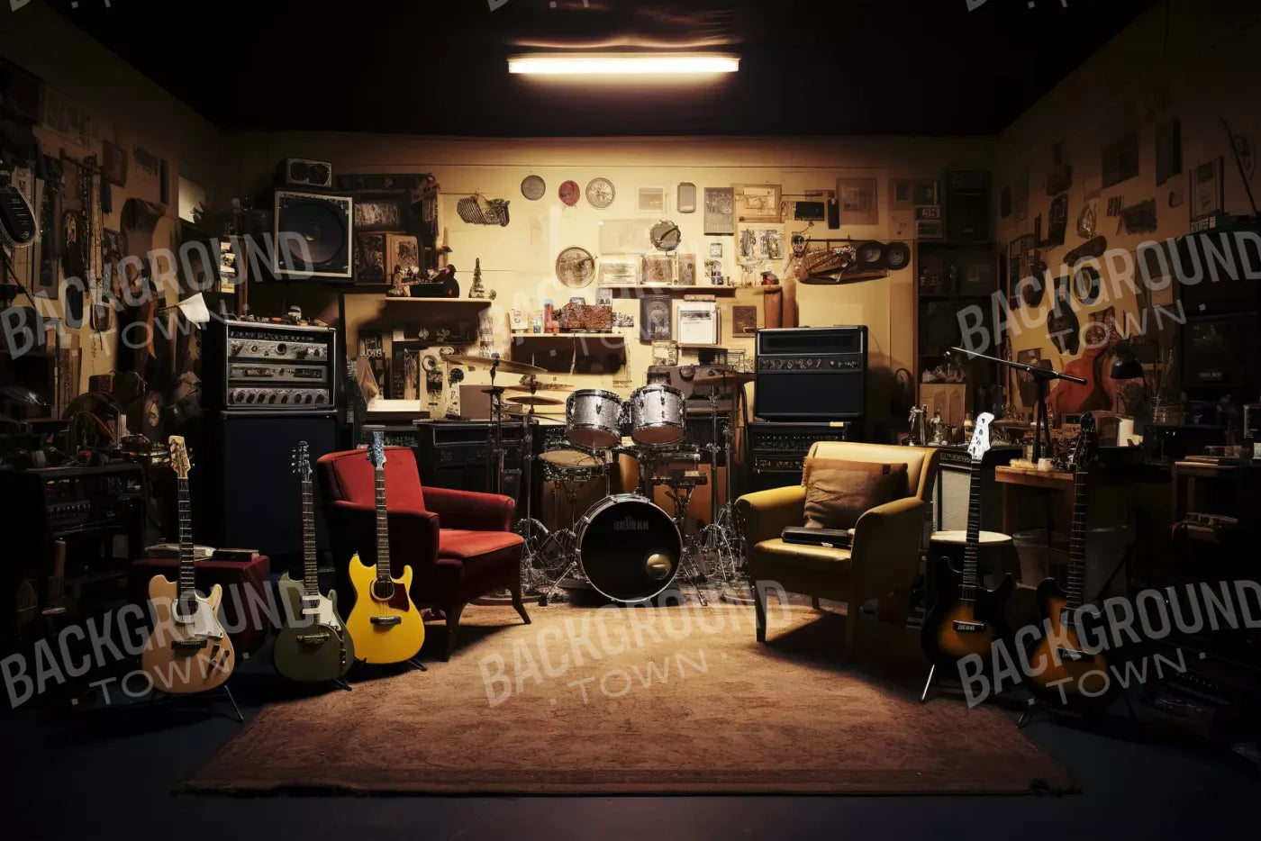 Band Room Ii 12’X8’ Ultracloth (144 X 96 Inch) Backdrop