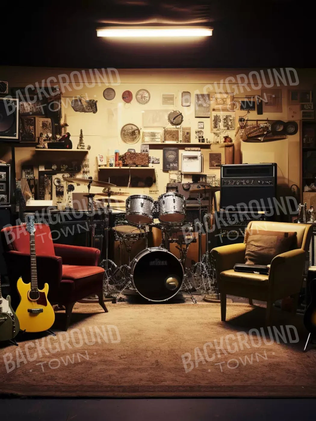 Band Room Ii 5’X6’8 Fleece (60 X 80 Inch) Backdrop