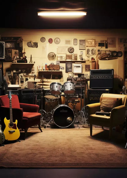 Band Room Ii 5’X7’ Ultracloth (60 X 84 Inch) Backdrop
