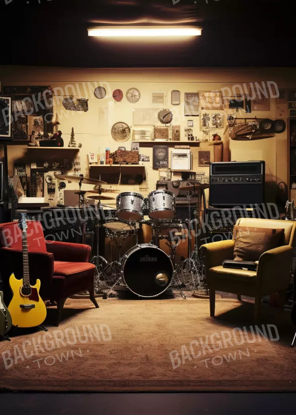 Band Room Ii 5’X7’ Ultracloth (60 X 84 Inch) Backdrop