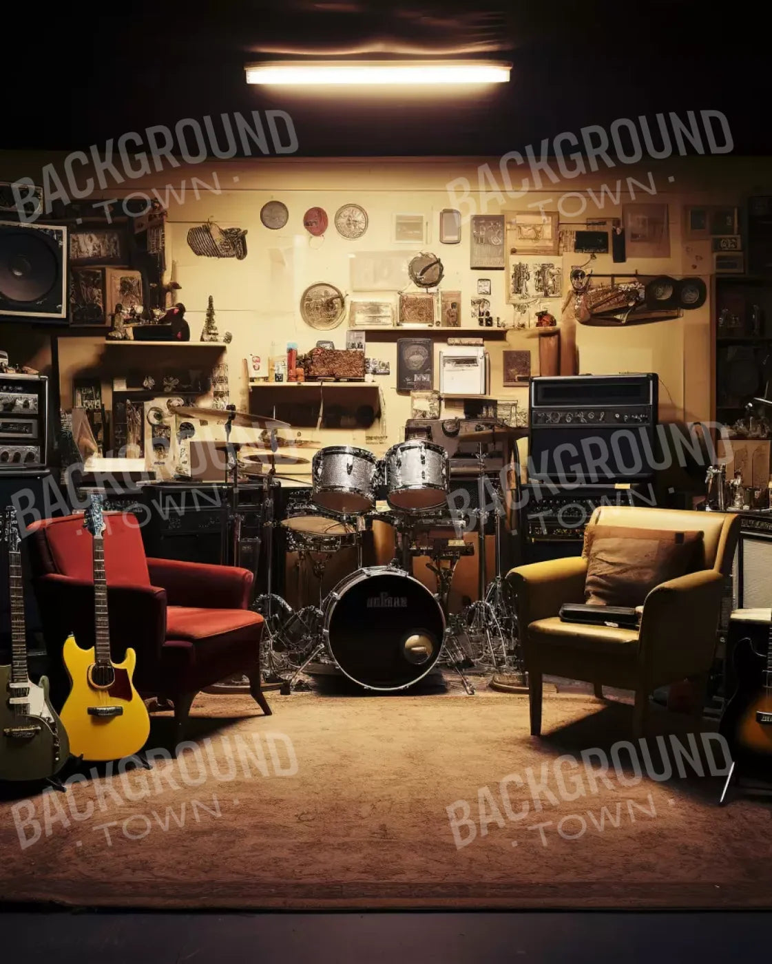 Band Room Ii 8’X10’ Fleece (96 X 120 Inch) Backdrop