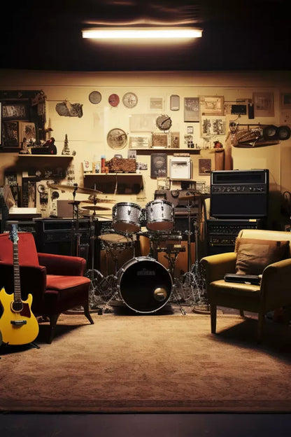 Band Room Ii 8’X12’ Ultracloth (96 X 144 Inch) Backdrop