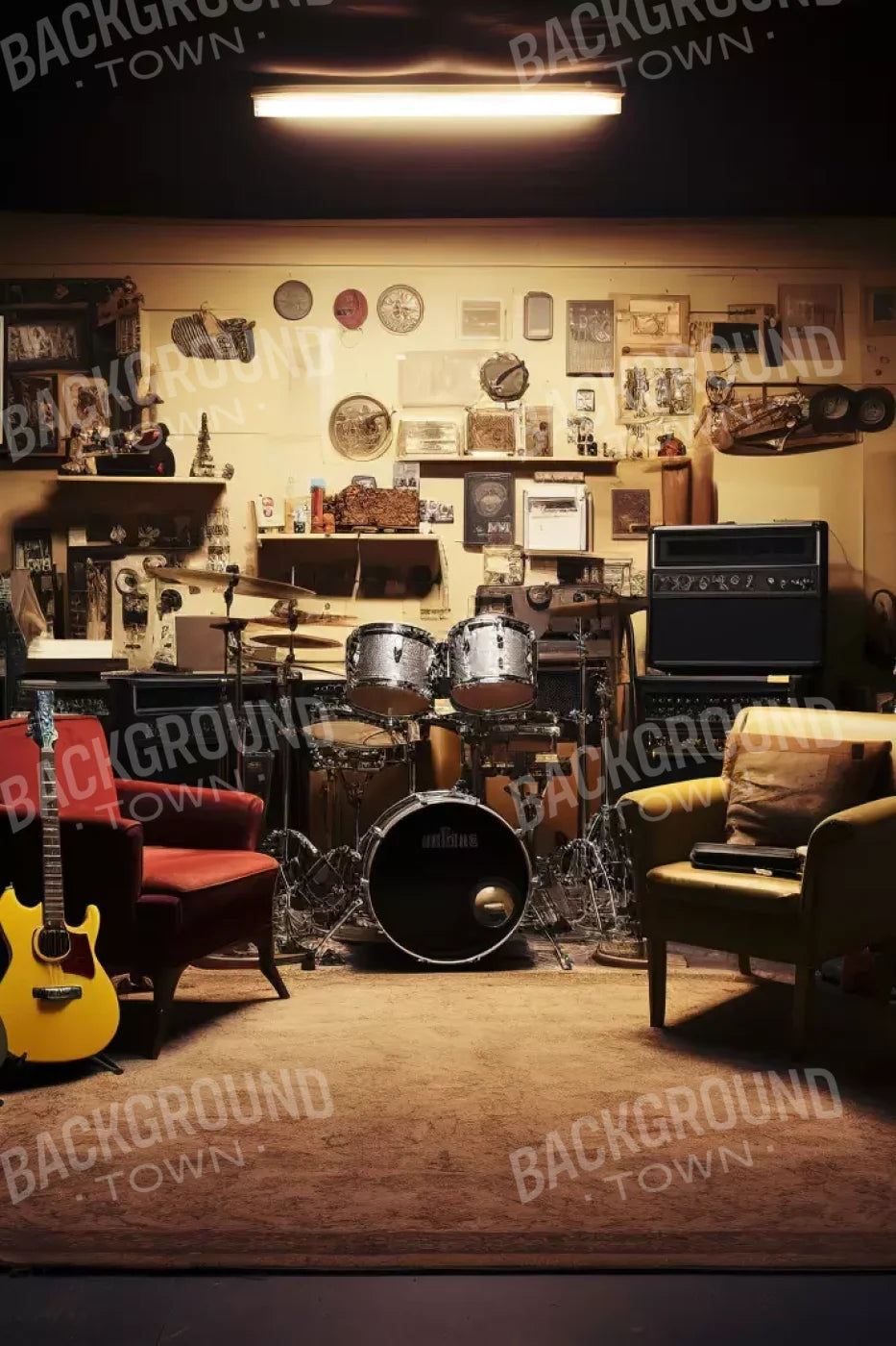 Band Room Ii 8’X12’ Ultracloth (96 X 144 Inch) Backdrop