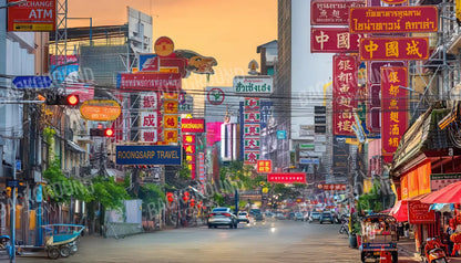 Bangkok Street 14’x8’ UltraCloth (168 x 96 inch) Backdrop