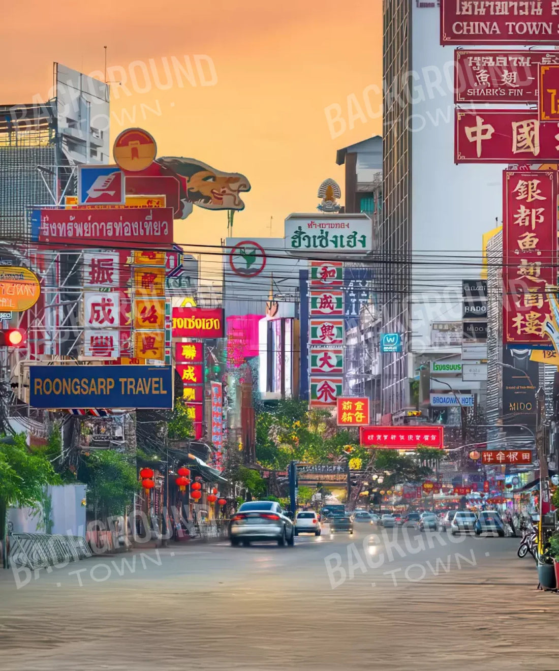 Multi-Colored Urban Backdrop for Photography