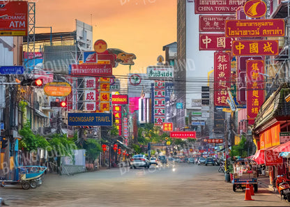 Bangkok Street 7’x5’ UltraCloth (84 x 60 inch) Backdrop