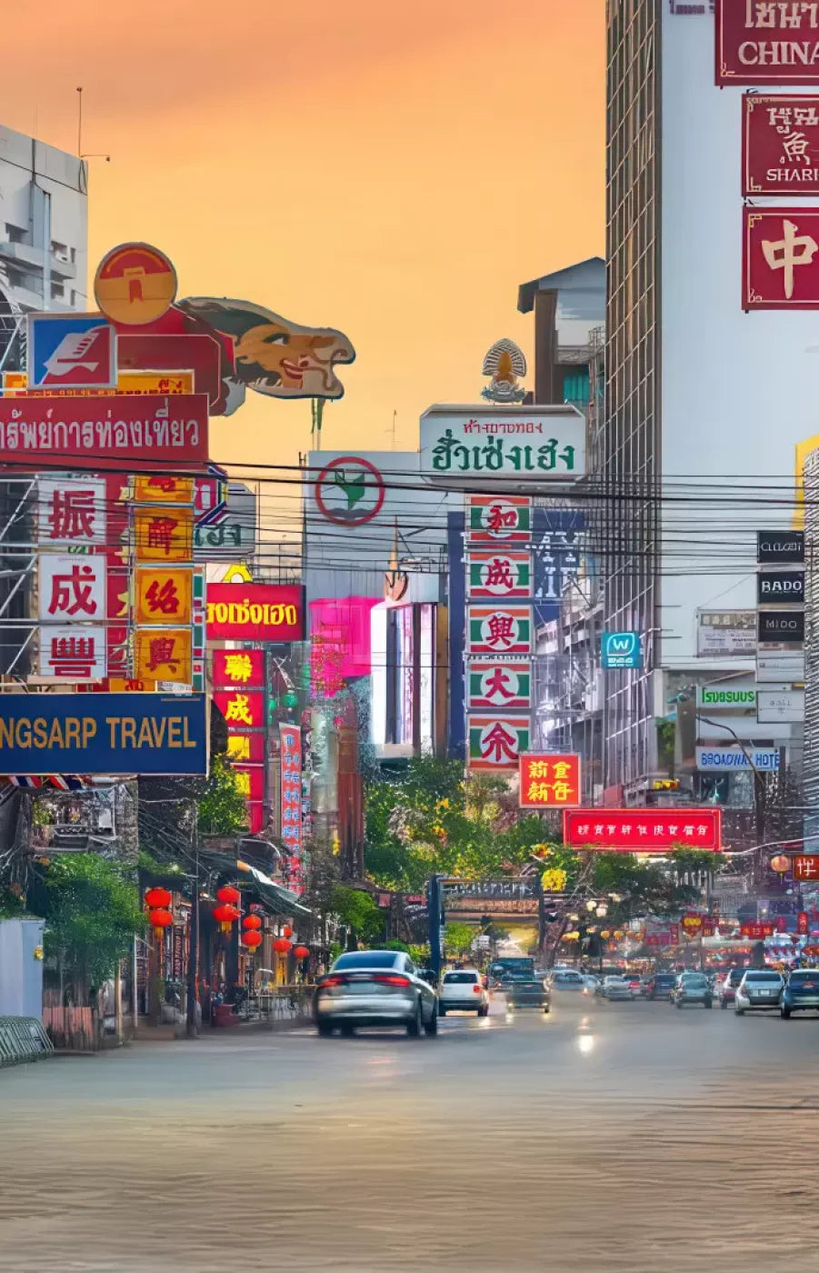 Bangkok Street 9’x14’ UltraCloth (108 x 168 inch) Backdrop