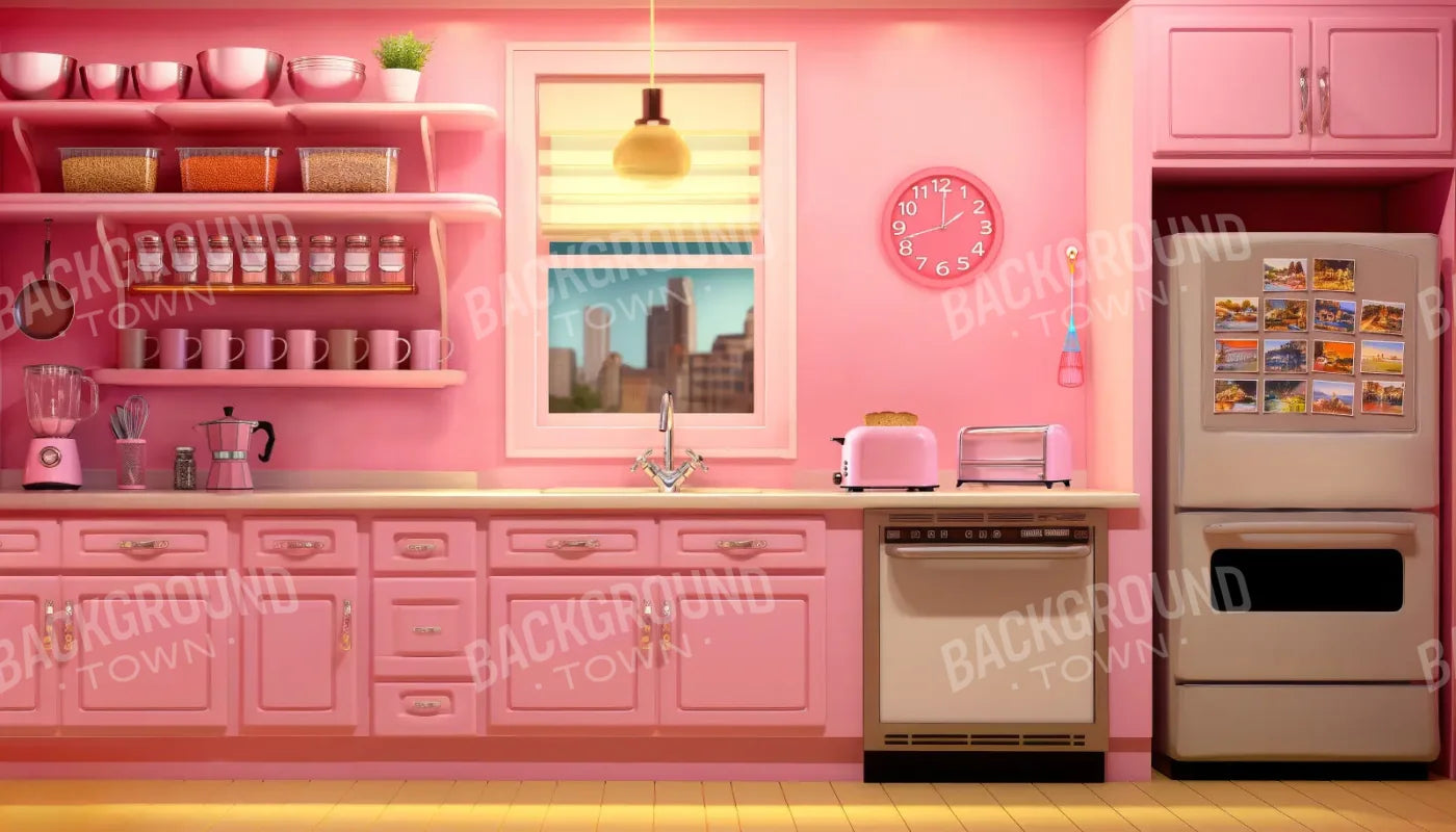 Barbie Kitchen 14’x8’ UltraCloth (168 x 96 inch) Backdrop
