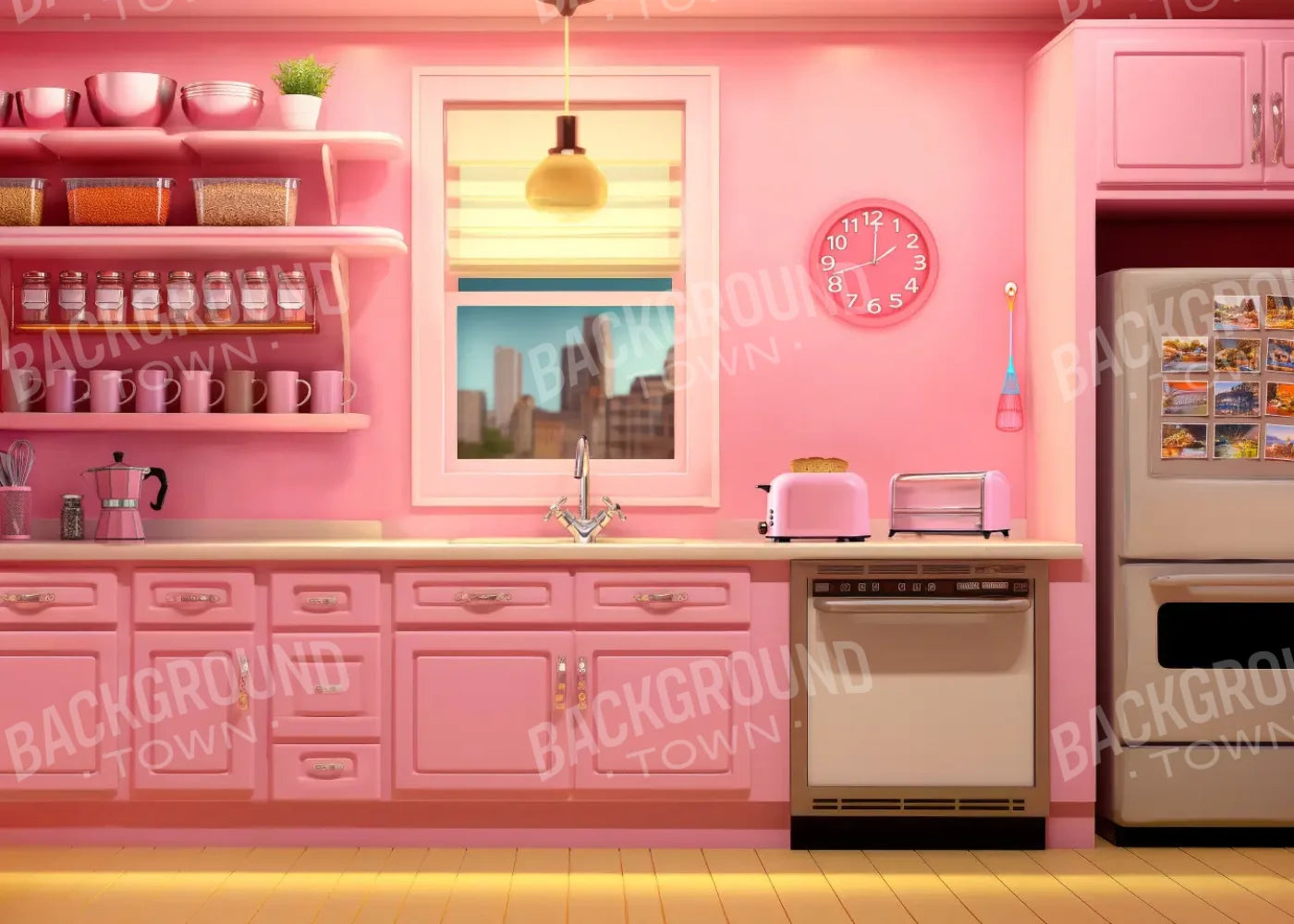 Barbie Kitchen 7’x5’ UltraCloth (84 x 60 inch) Backdrop