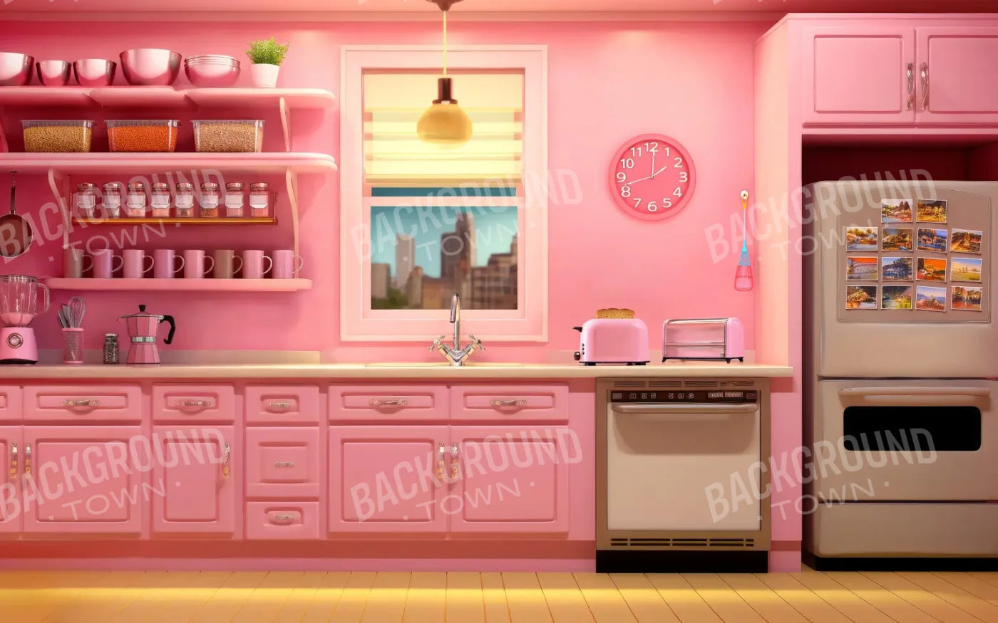 Barbie Kitchen 8’x5’ UltraCloth (96 x 60 inch) Backdrop