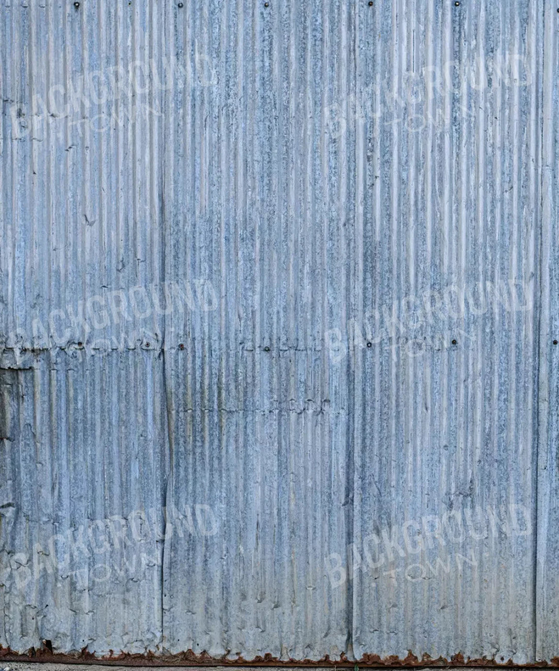 Blue Steel and Metal Backdrop for Photography