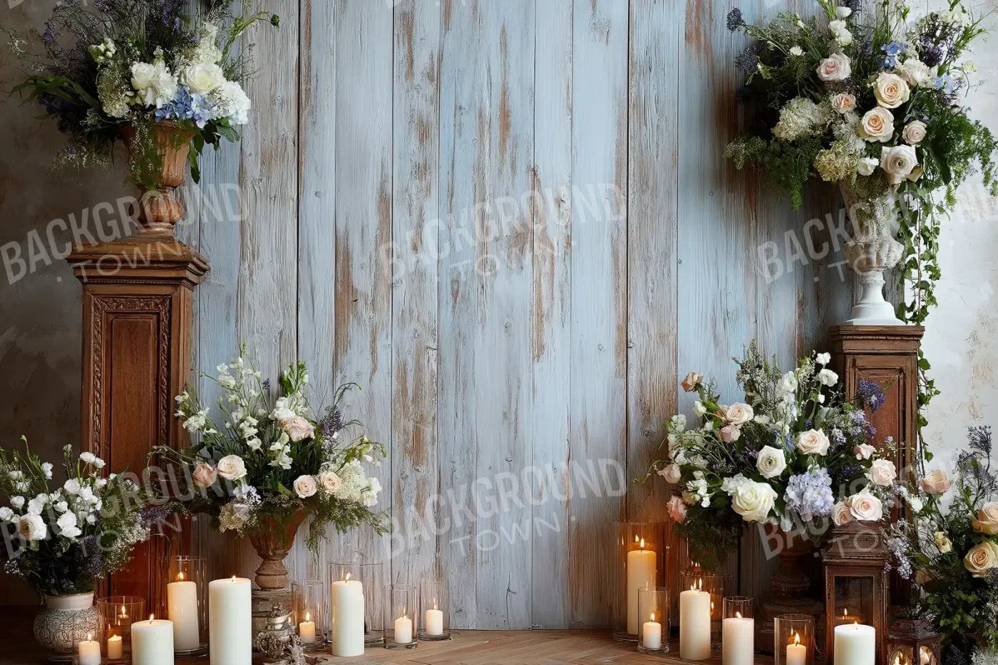Barn Wedding 12’x8’ UltraCloth (144 x 96 inch) Backdrop