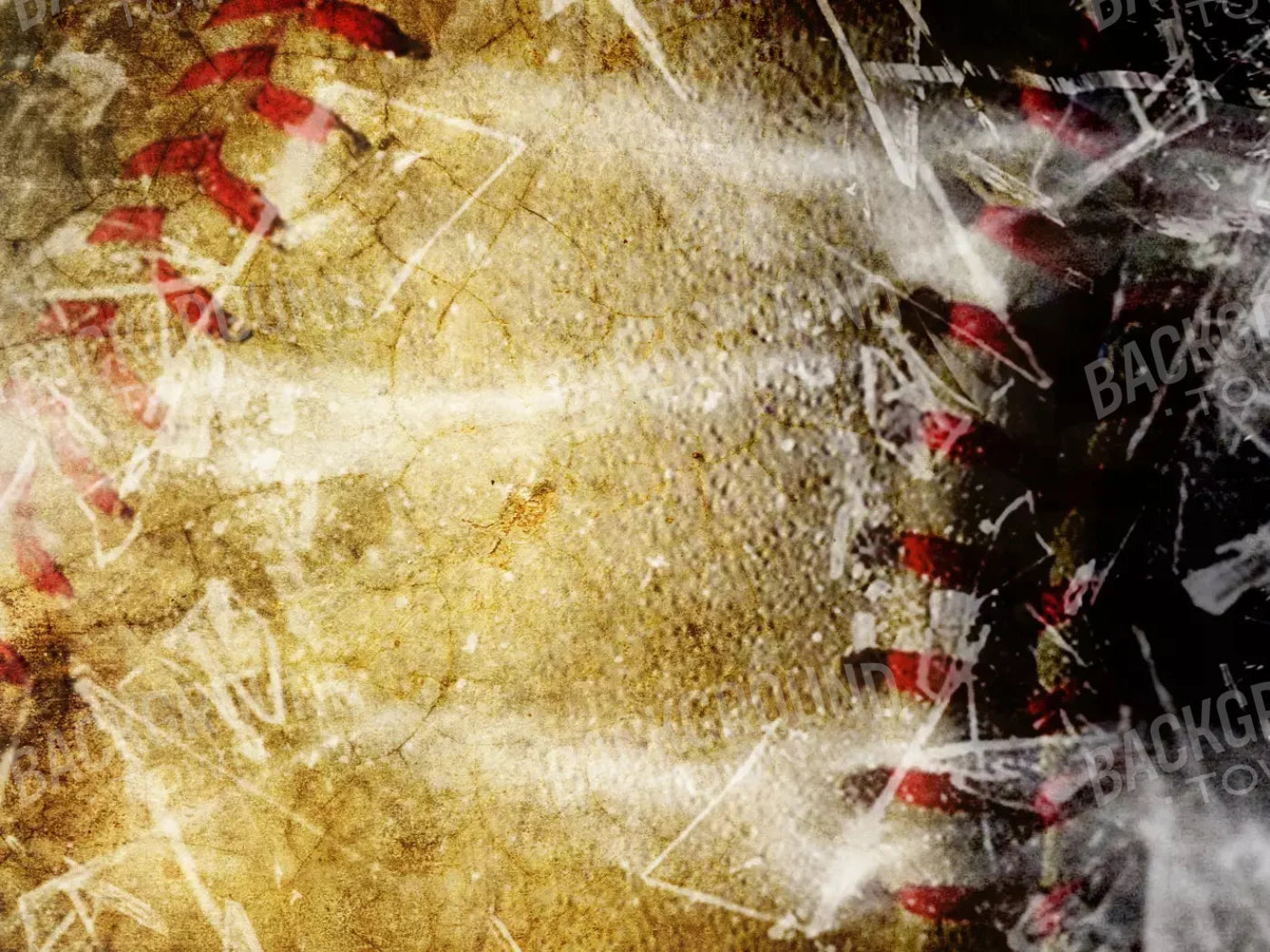 Baseball Grunge 68X5 Fleece ( 80 X 60 Inch ) Backdrop