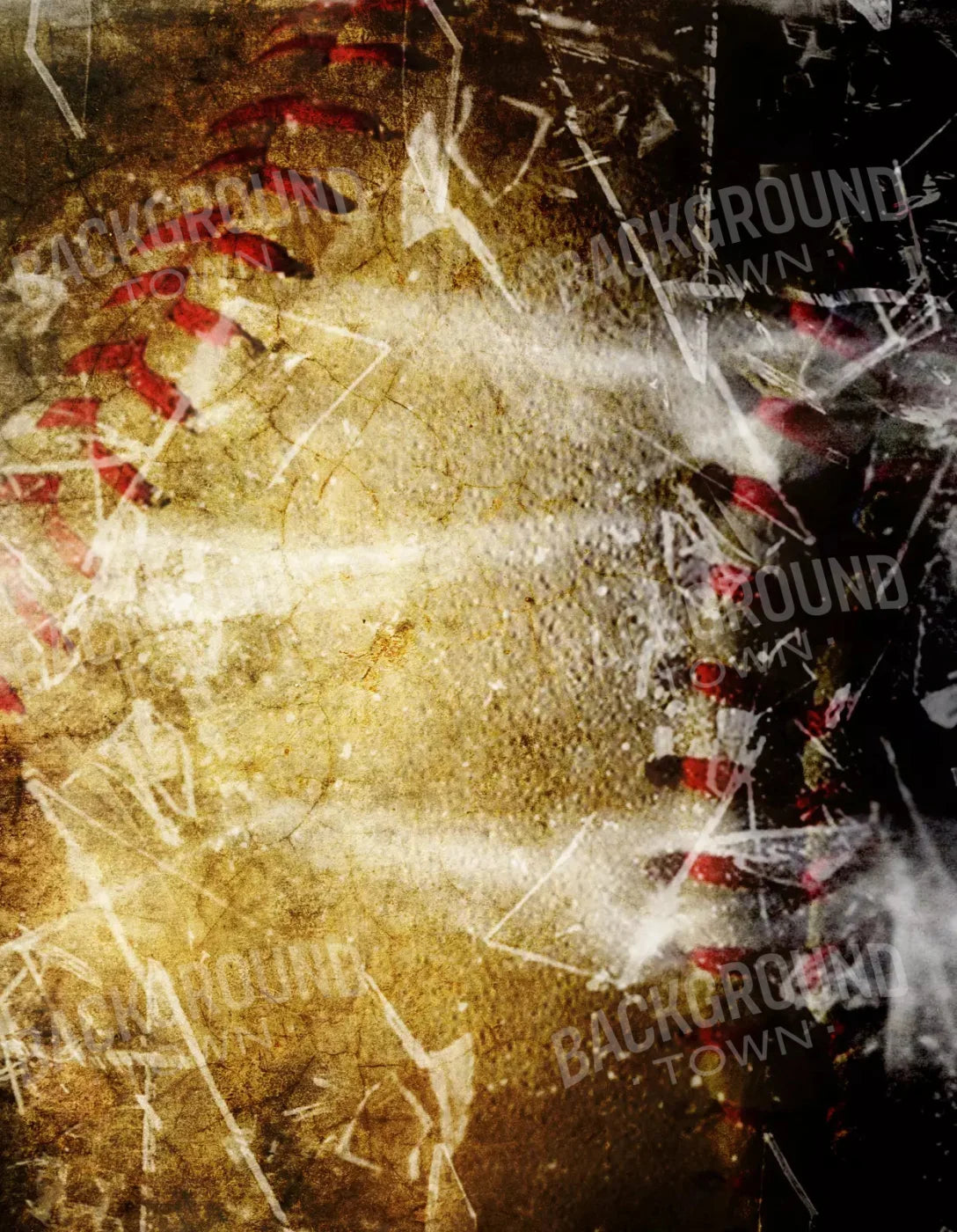 Baseball Grunge 6X8 Fleece ( 72 X 96 Inch ) Backdrop